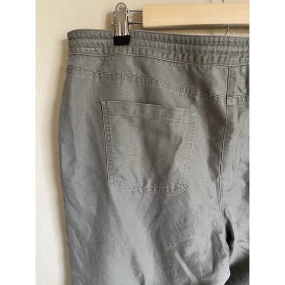 Talbots Signature Size 12 Light Green Cotton Blend Classic Straight Leg Ankle Le - Picture 8 of 9